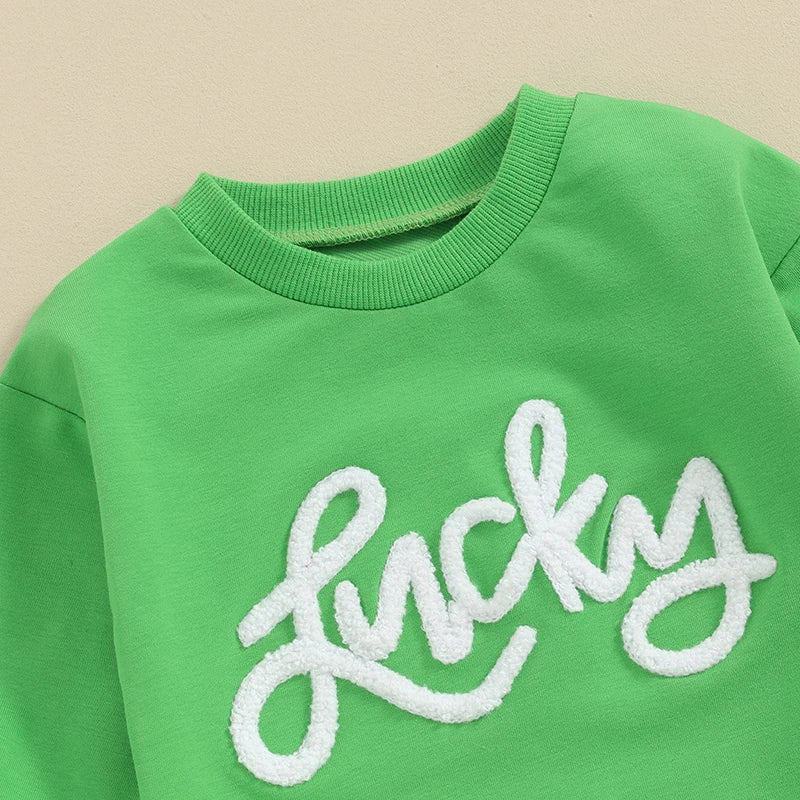 Sweatshirt with Romper Closure "Lucky"