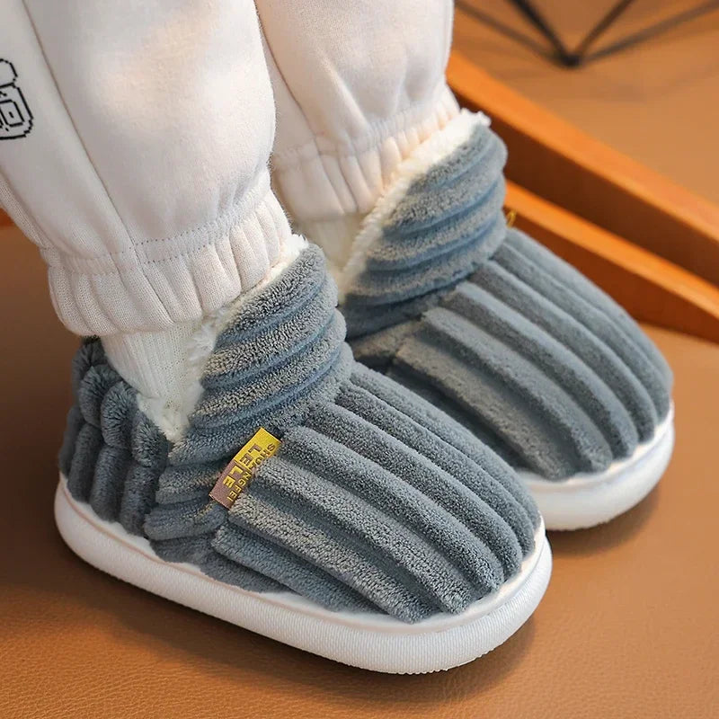 Pantuflas antideslizantes cálidas y transpirables multicolores para niños