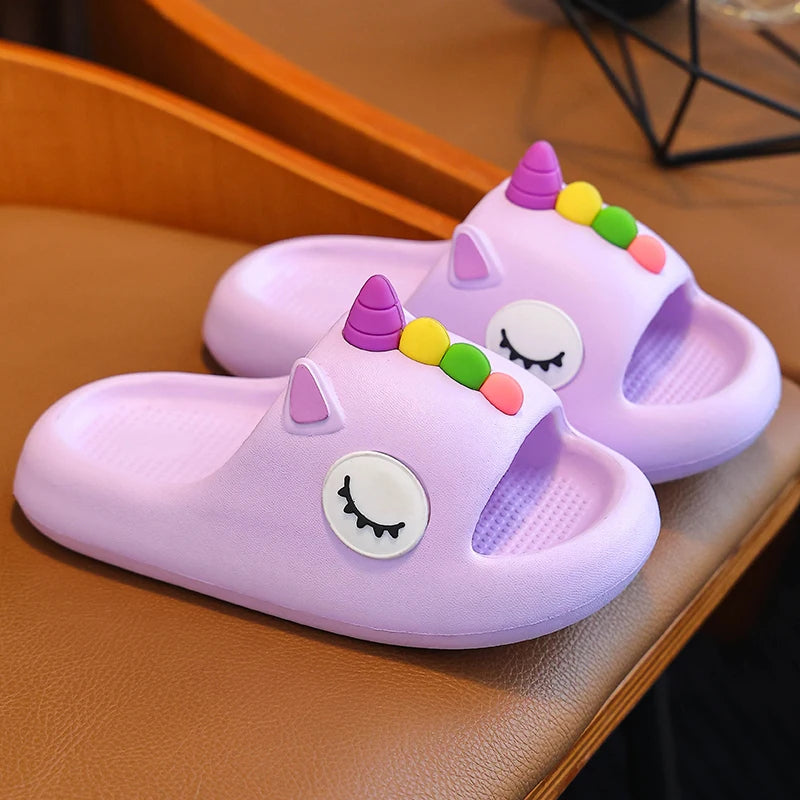 Zapatillas antideslizantes "Unicornio dormilón" para niños multivariante