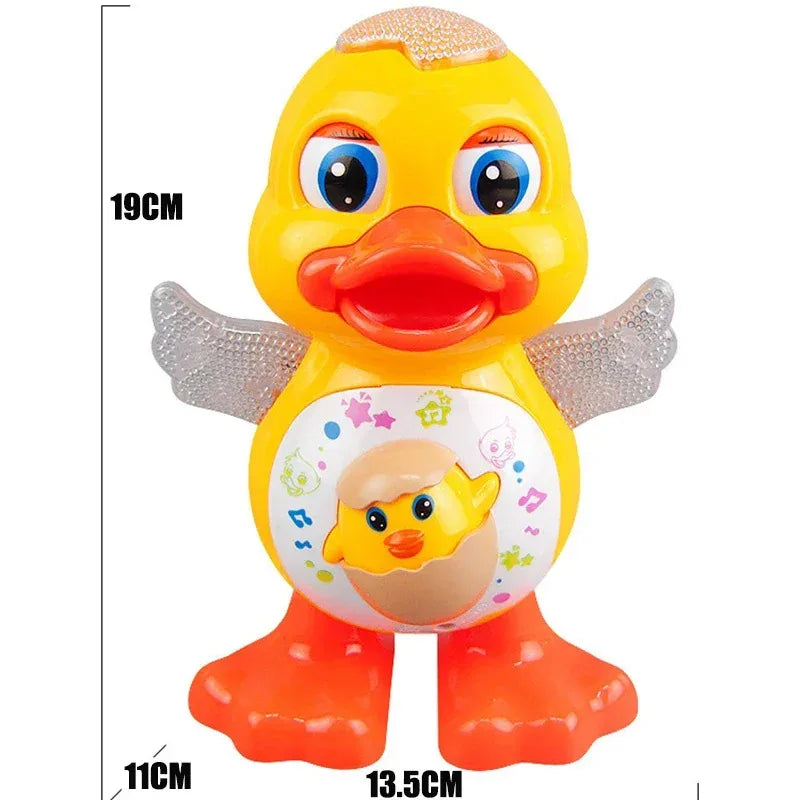Musical Dancing Duck Toy with Lights – 15 cm
