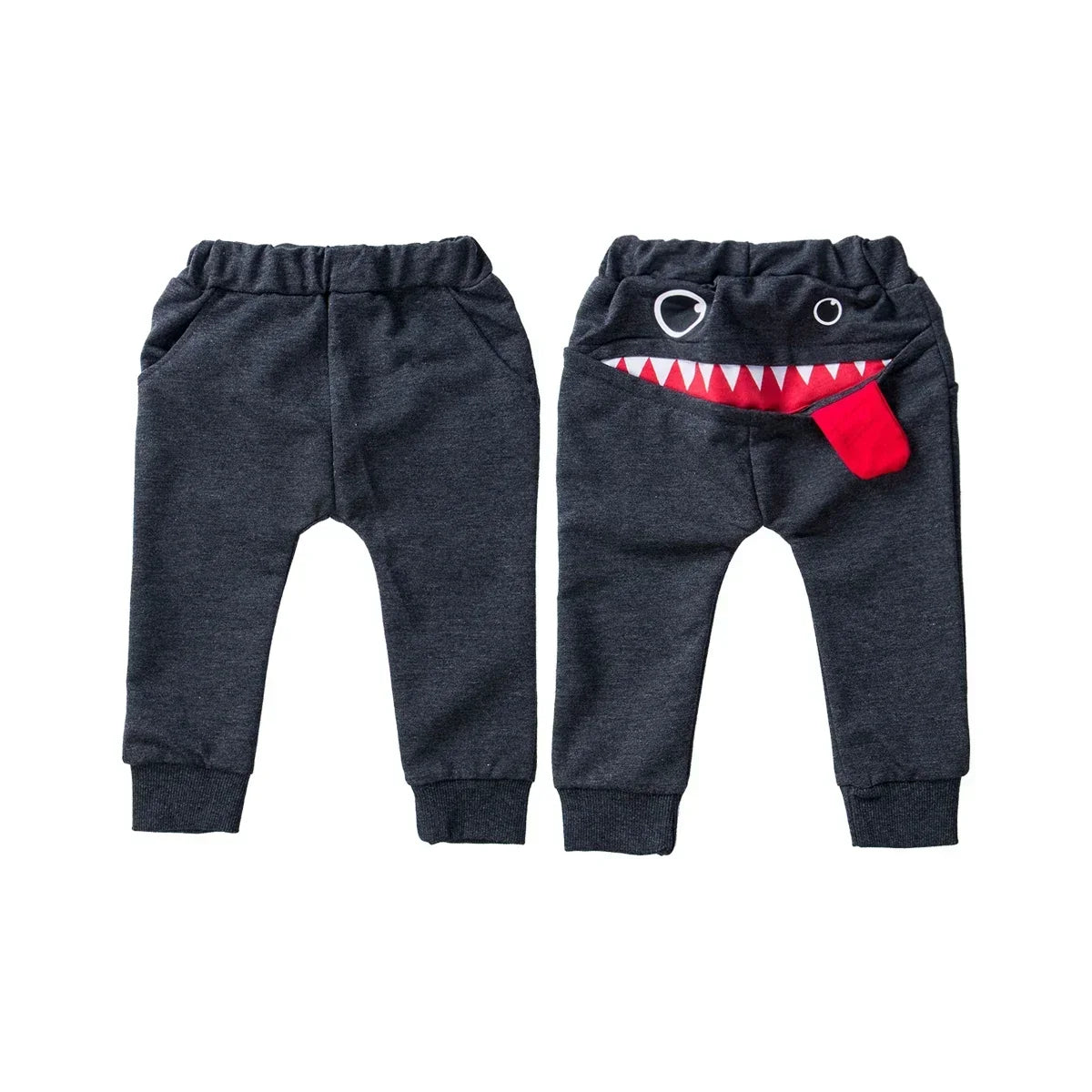 Toddler Shark Print Harem Pants – 6 Months–4 Years