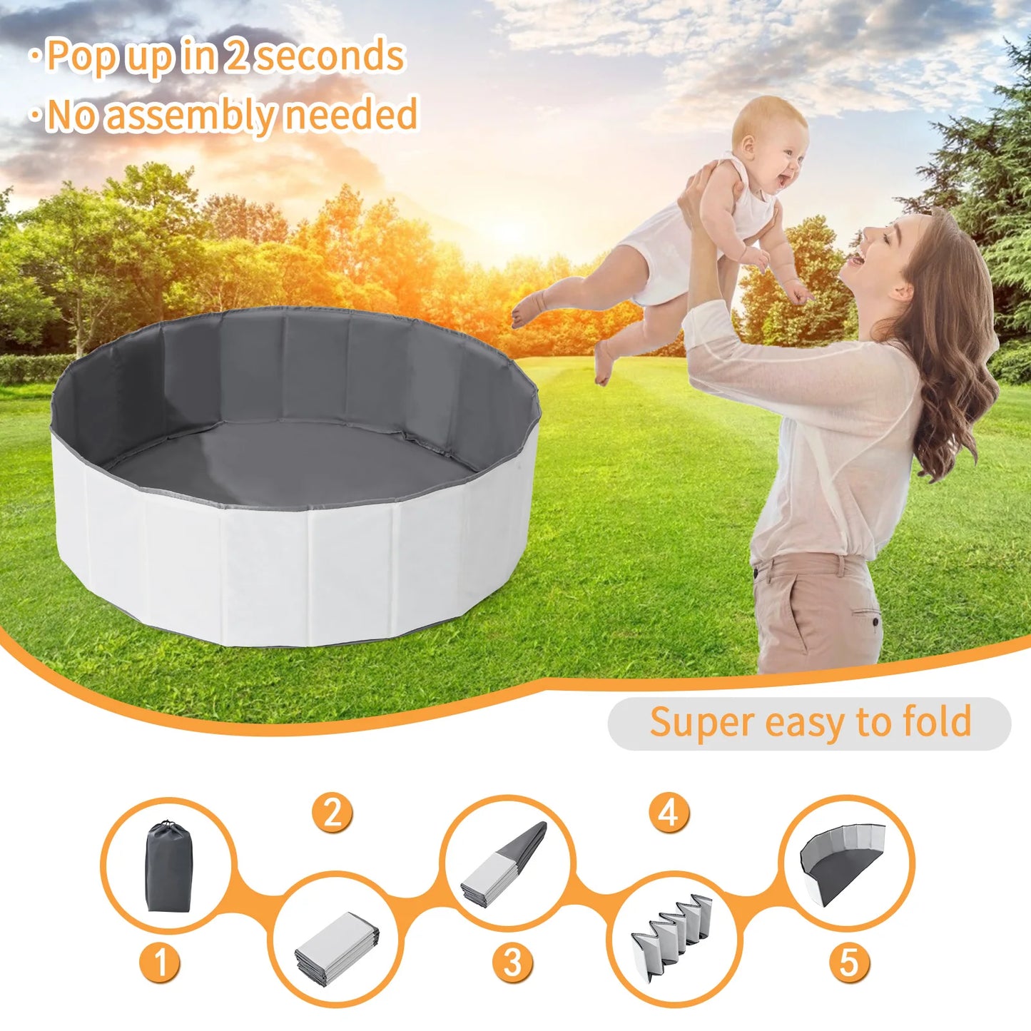 Piscina de bolas plegable para niños Multivariante