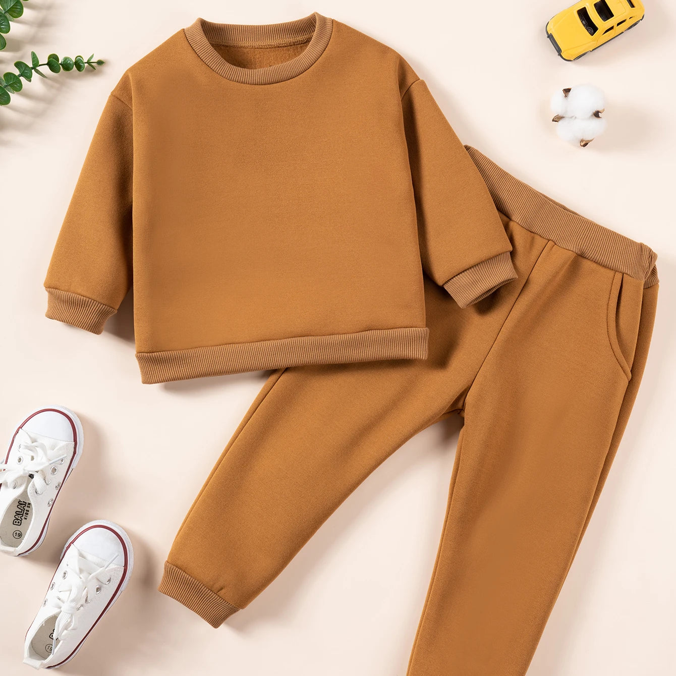 Conjunto de Pantalón y Sudadera de Algodón Multivariante