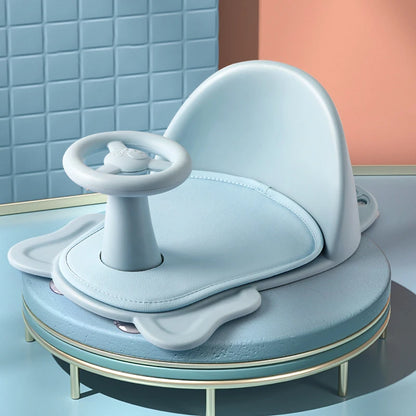 Bathtub Seat with Steering Wheel and Suction Pads