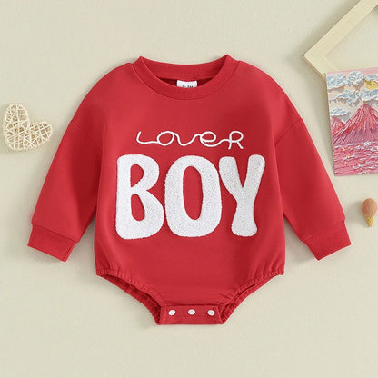 Sweatshirt with Romper Closure "Lover Boy"