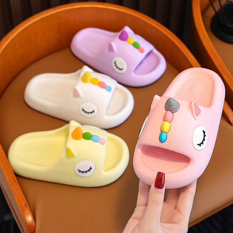 Zapatillas antideslizantes "Unicornio dormilón" para niños multivariante