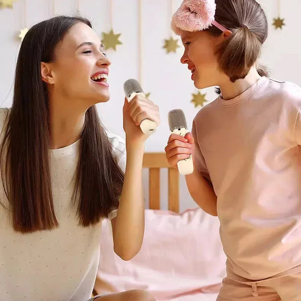 Mini Karaoke for Children and Adults Bluetooth 1 or 2 Microphones