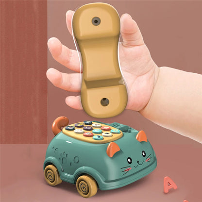 Montessori Musical Toy Telephone Cat