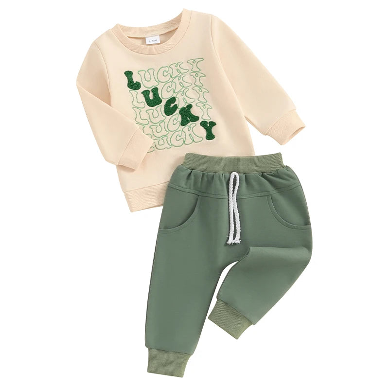Pants and Sweatshirt Set for children "Lucky" square