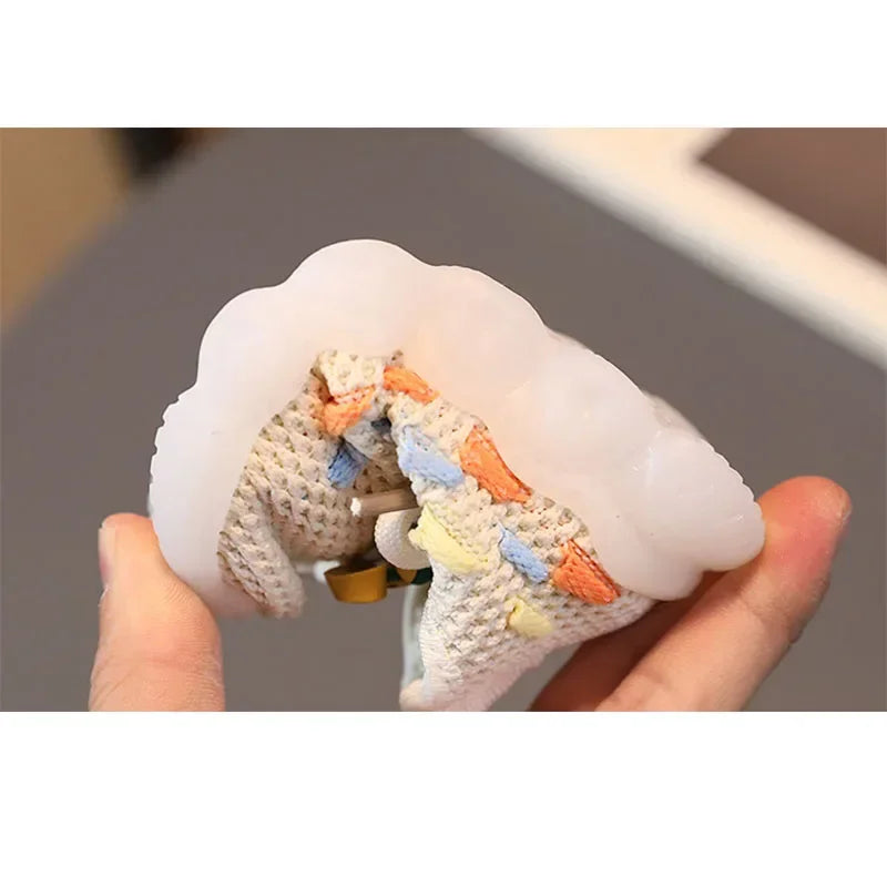 Zapatillas ligeras y transpirables con LED y suela de goma para niños