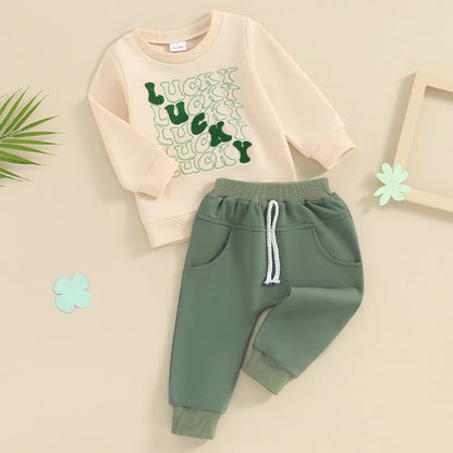 Pants and Sweatshirt Set for children "Lucky" square