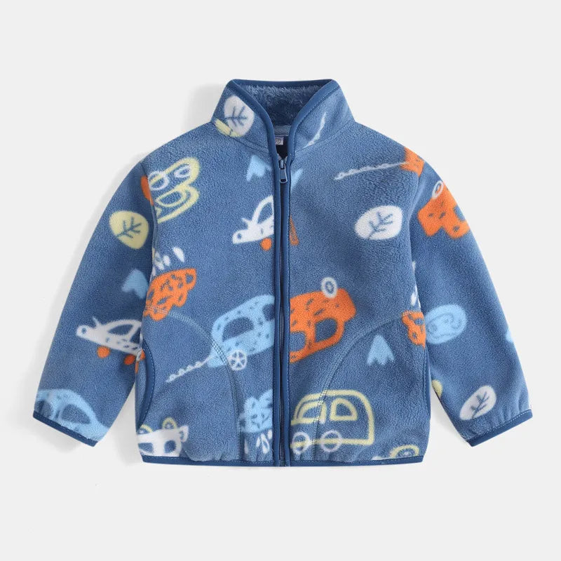 Fleecejacke mit Bärenmotiv für Kleinkinder – Alter 2–7
