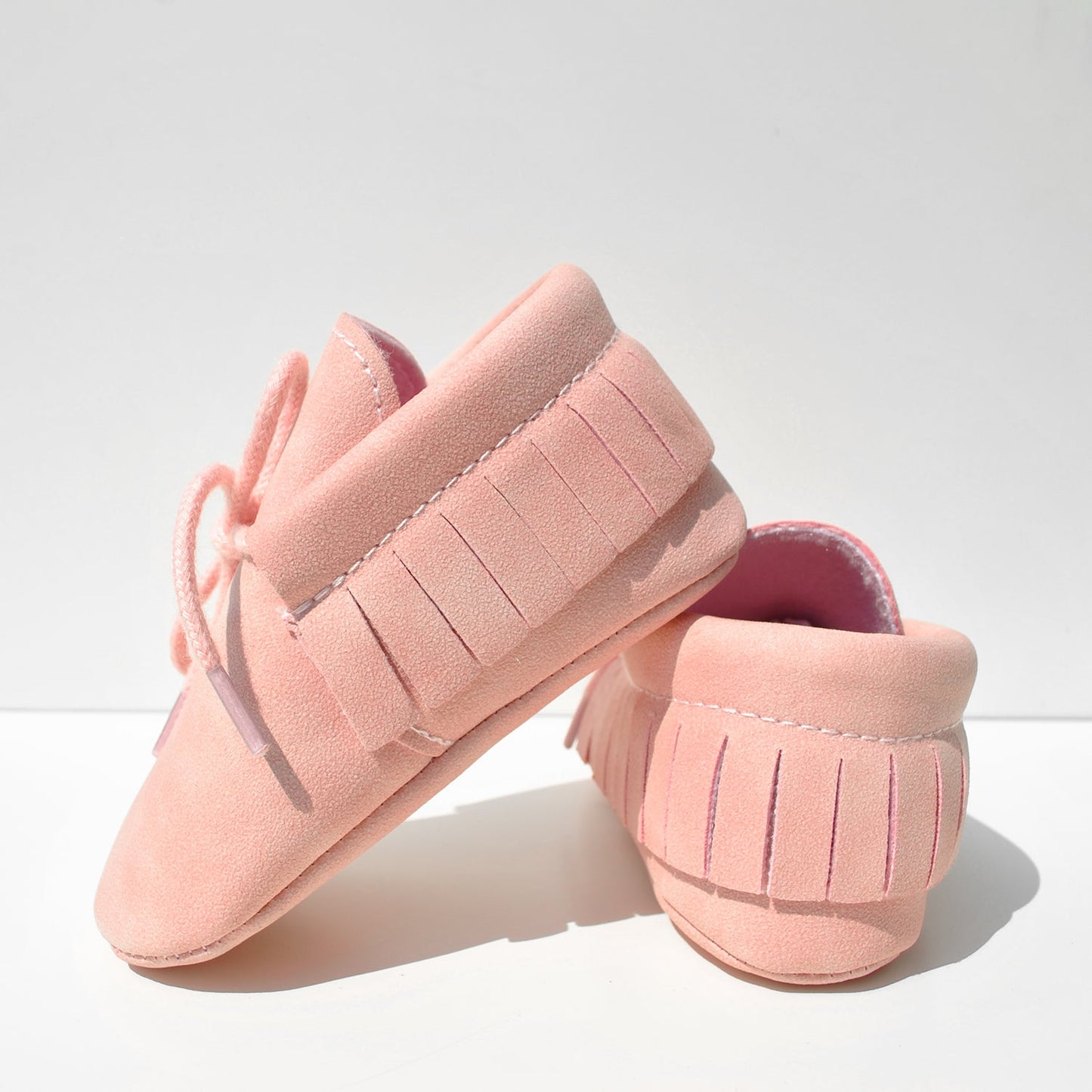 Mocasines Suela Blanda Bebé Rosa Claro