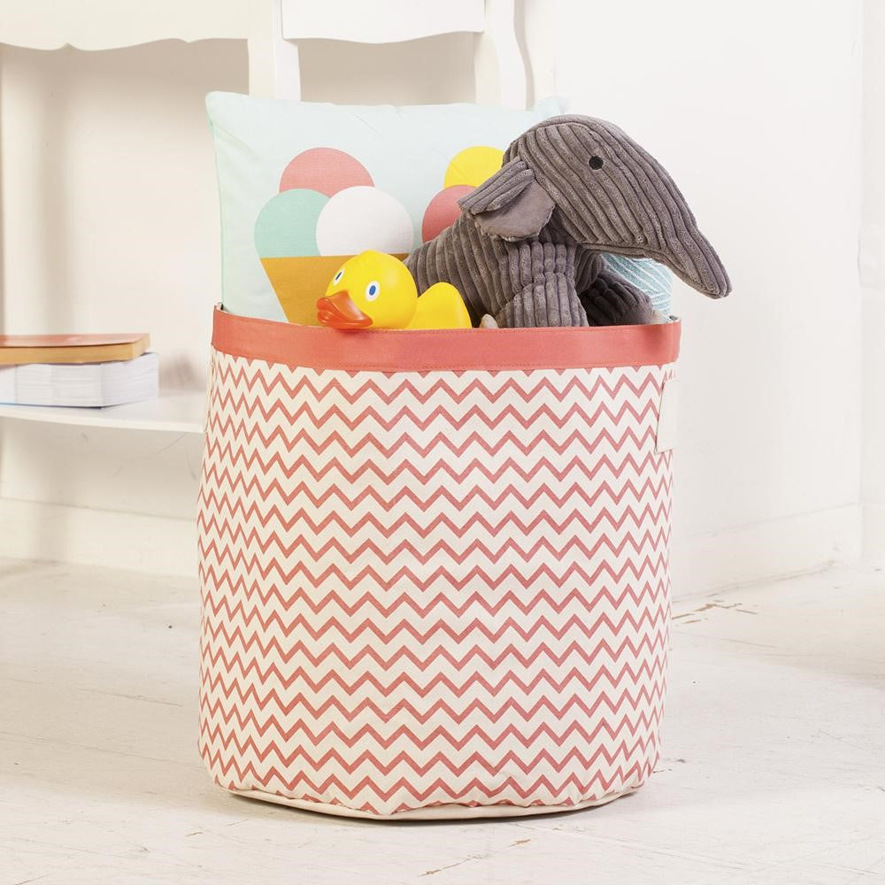 Papelera XXL ZigZag Rojo