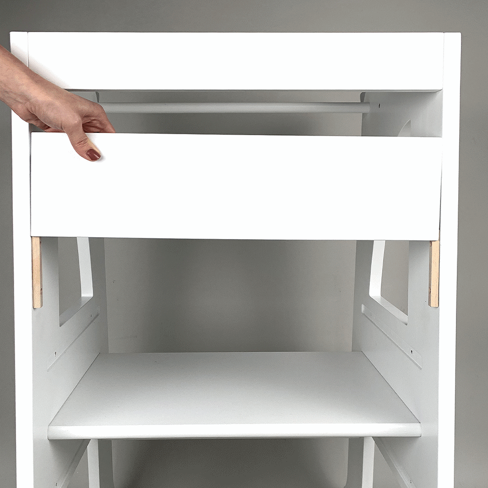 Front Protection Bar Pink Accessory for Step Stool Montessori Tower