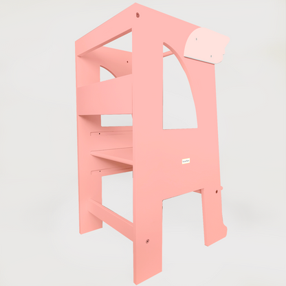 Front Protection Bar Pink Accessory for Step Stool Montessori Tower
