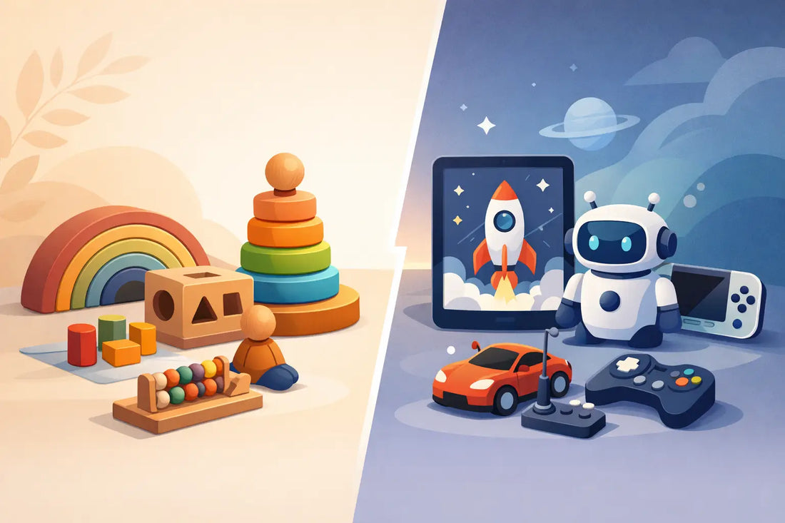 Montessori Toys Versus Electronic Toys for Kids