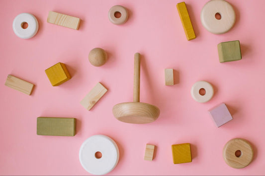Wooden Montessori Stacking Rings and Blocks