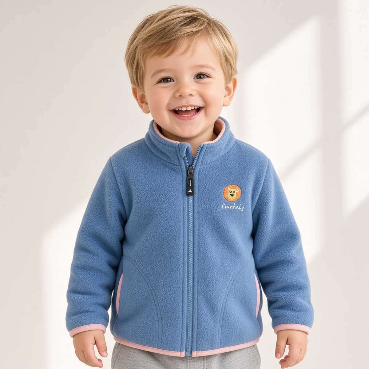 Veste polaire à capuche pour enfants – 12 mois à 5 ans