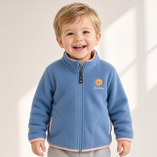 Kids Polar Fleece Hooded Jacket – 12 Months–5 Years