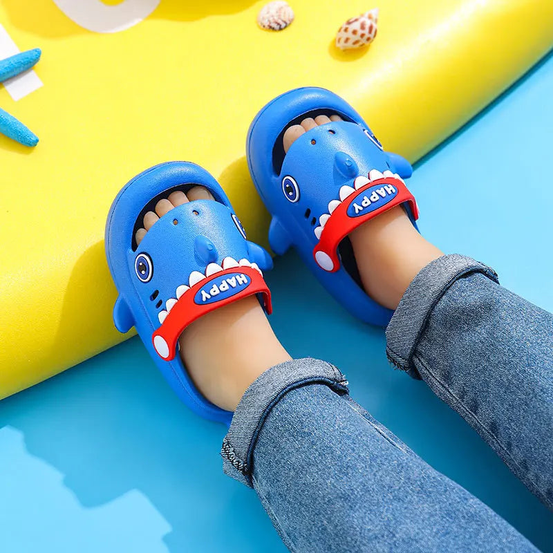 Happy Shark Rubber Non-slip Slippers for Children Multivariant
