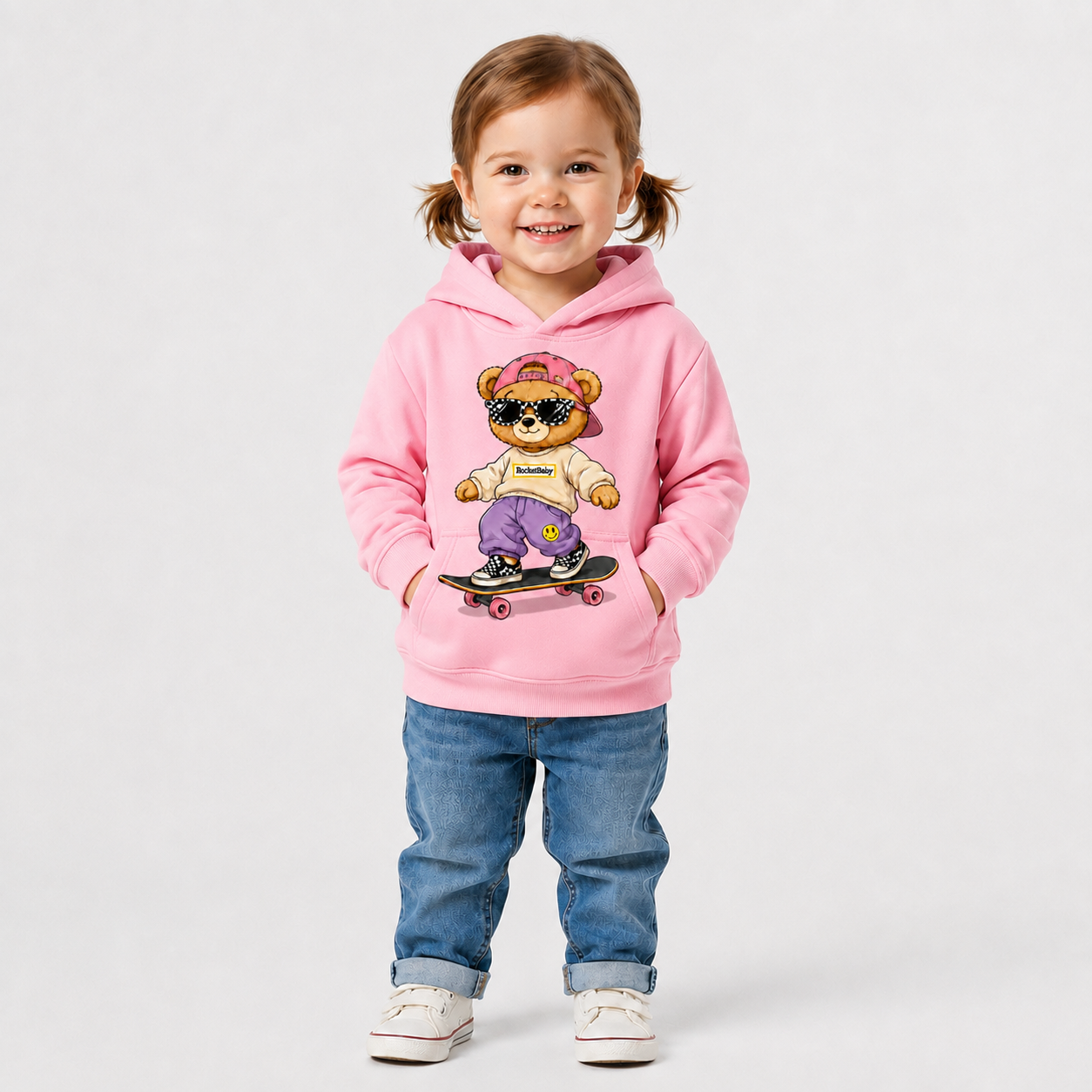 Sweatshirt Streetwear Bear for Ages 3 to 14
