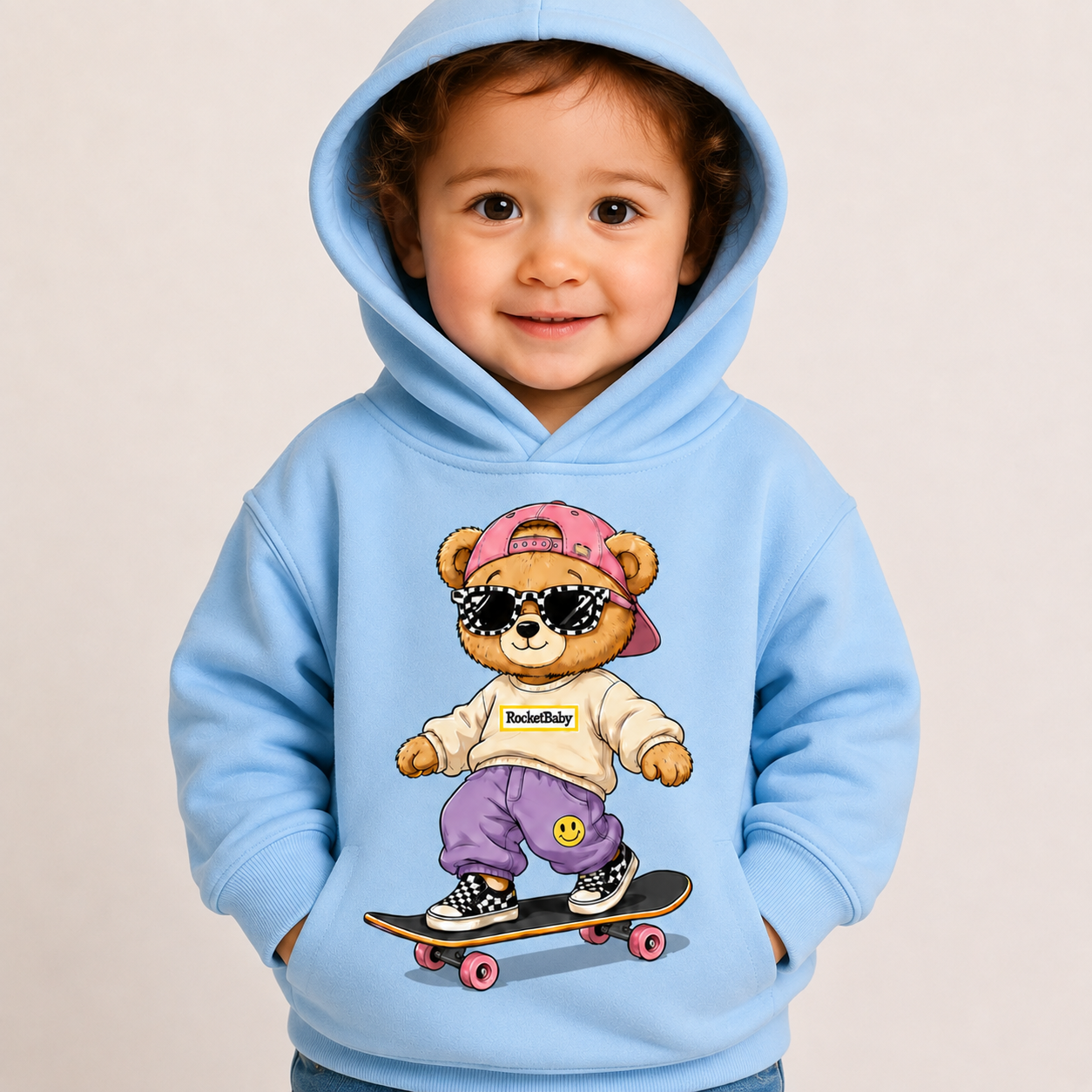 Sweatshirt Streetwear Bear for Ages 3 to 14