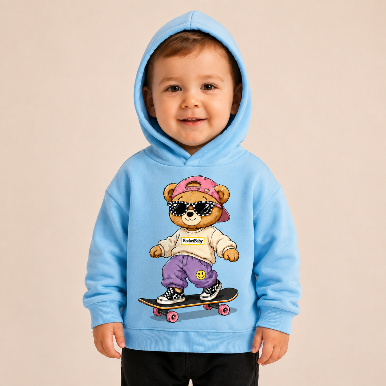 Sweatshirt Streetwear Bear for Ages 3 to 14