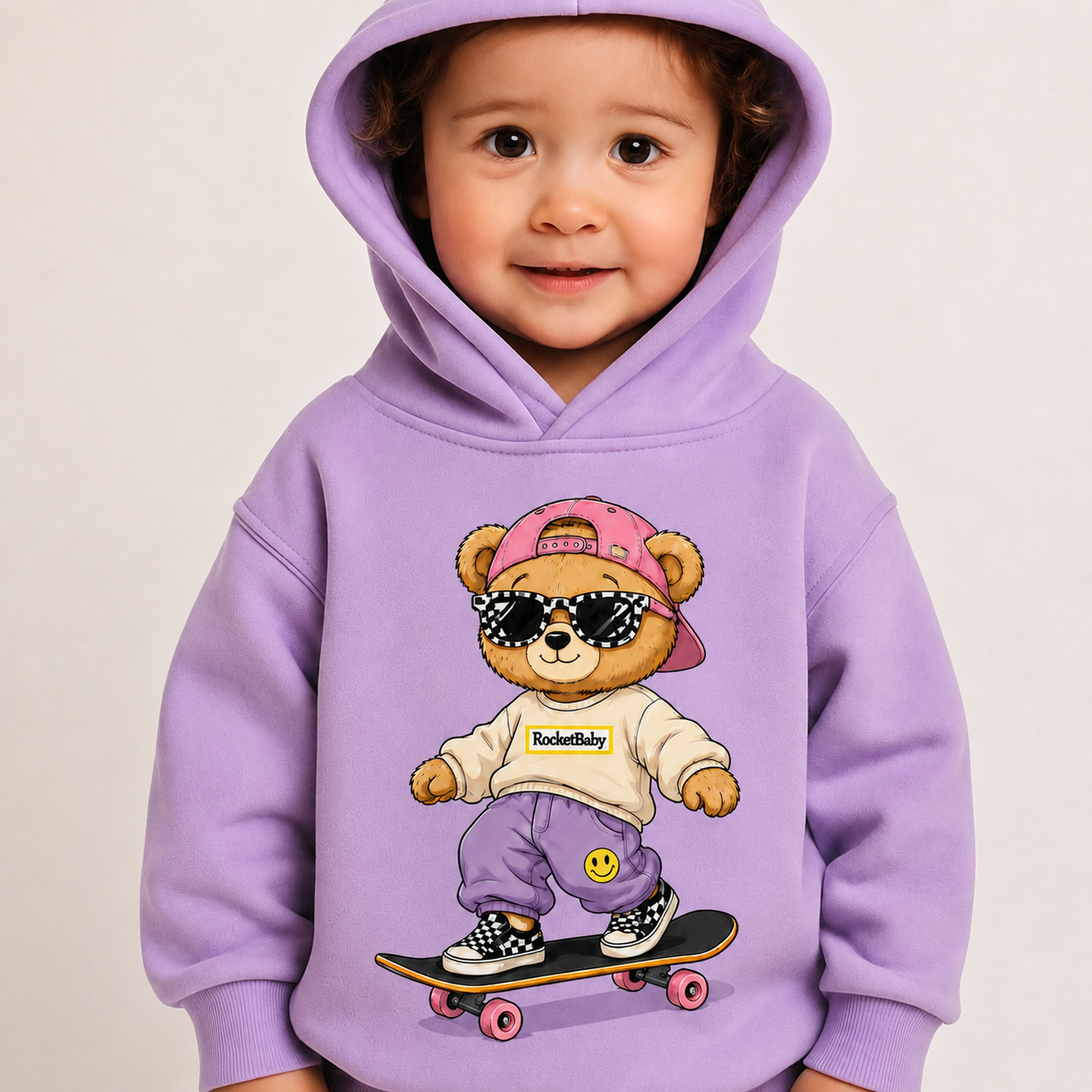 Sweatshirt Streetwear Bear for Ages 3 to 14