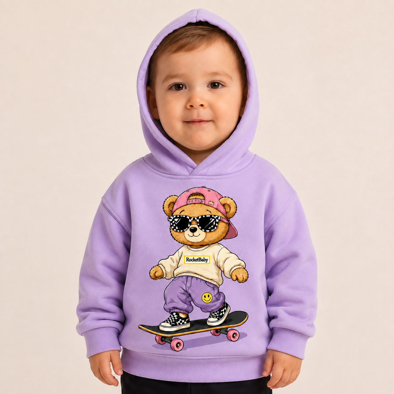 Sweatshirt Streetwear Bear for Ages 3 to 14