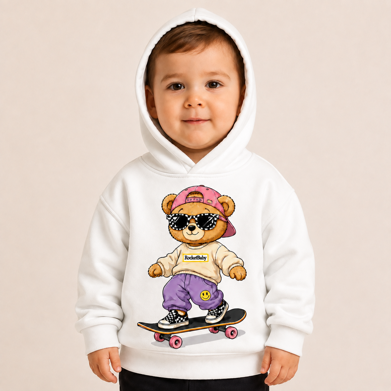 Sweatshirt Streetwear Bear for Ages 3 to 14