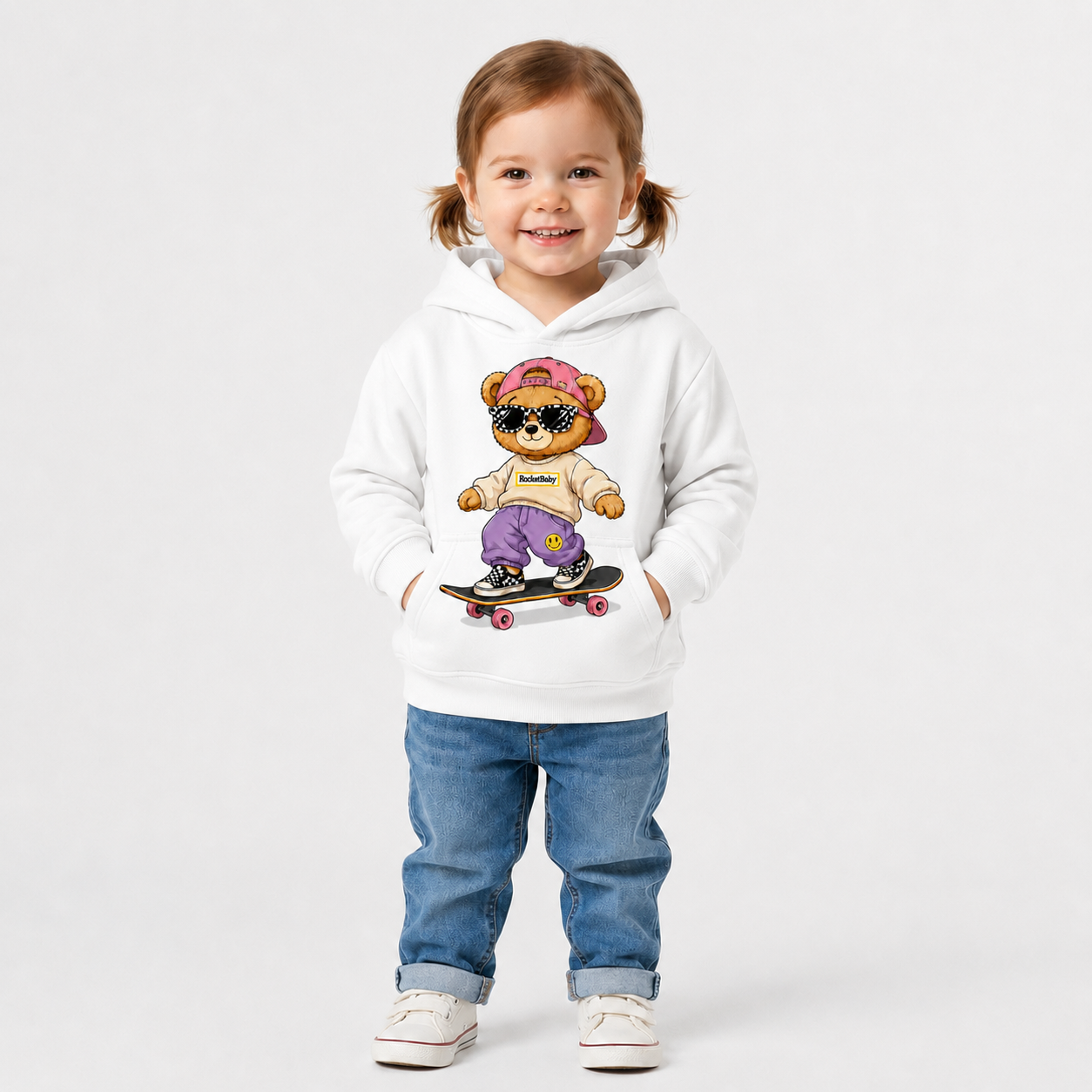 Sweatshirt Streetwear Bear for Ages 3 to 14