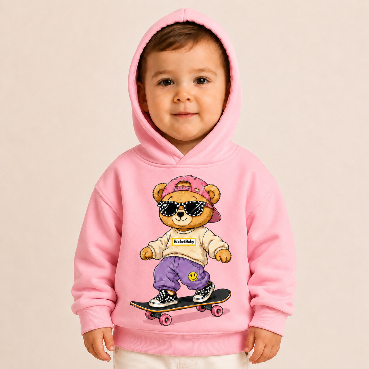 Sweatshirt Streetwear Bear for Ages 3 to 14