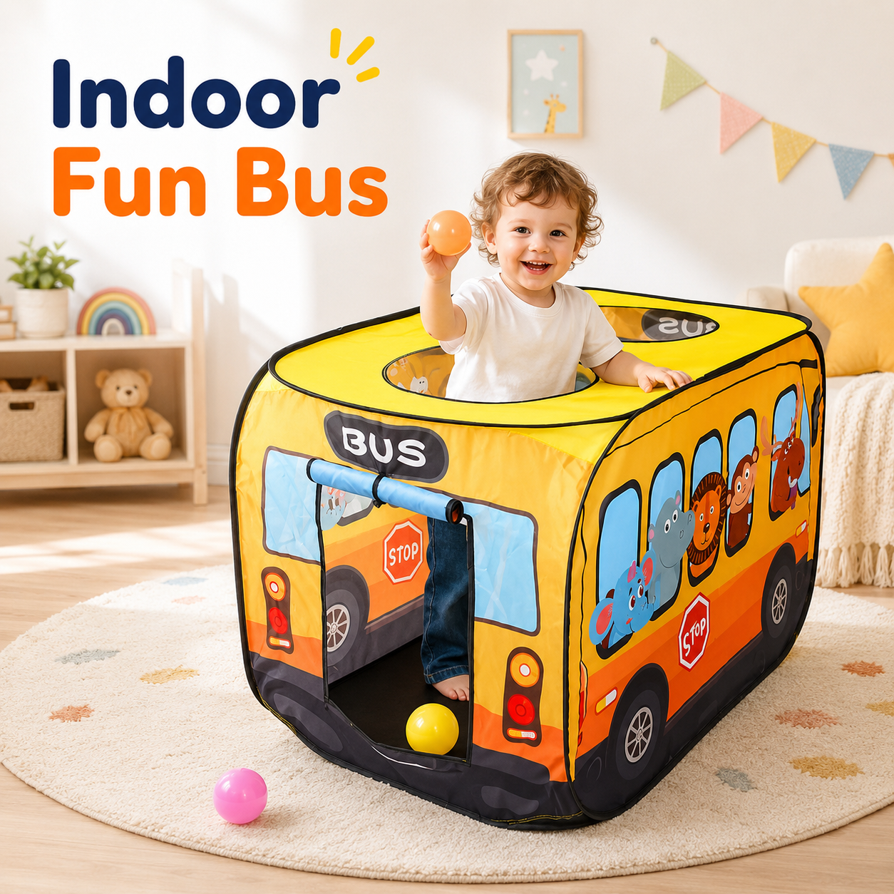Spielzelt Pop-Up "Bus"