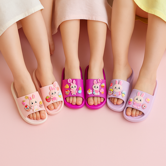 Cartoon EVA Slippers for Kids Fun 3D Characters 2-9 Years