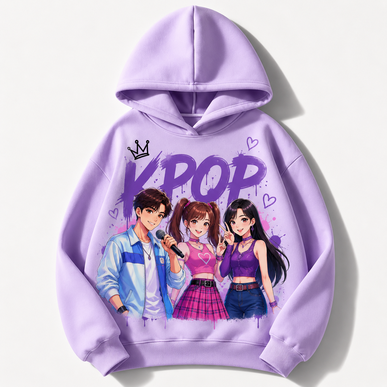 Felpa collezione musica KPop per età da 3 a 14 anni