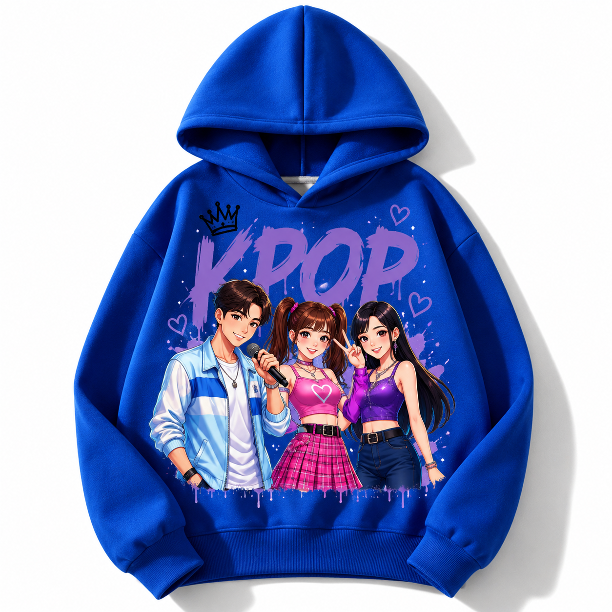 Felpa collezione musica KPop per età da 3 a 14 anni