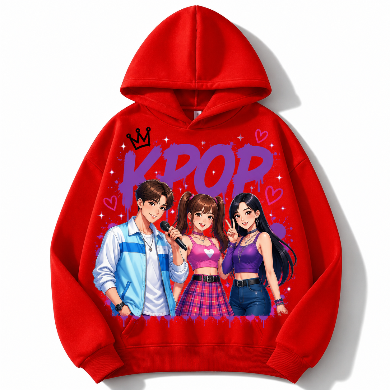 Felpa collezione musica KPop per età da 3 a 14 anni
