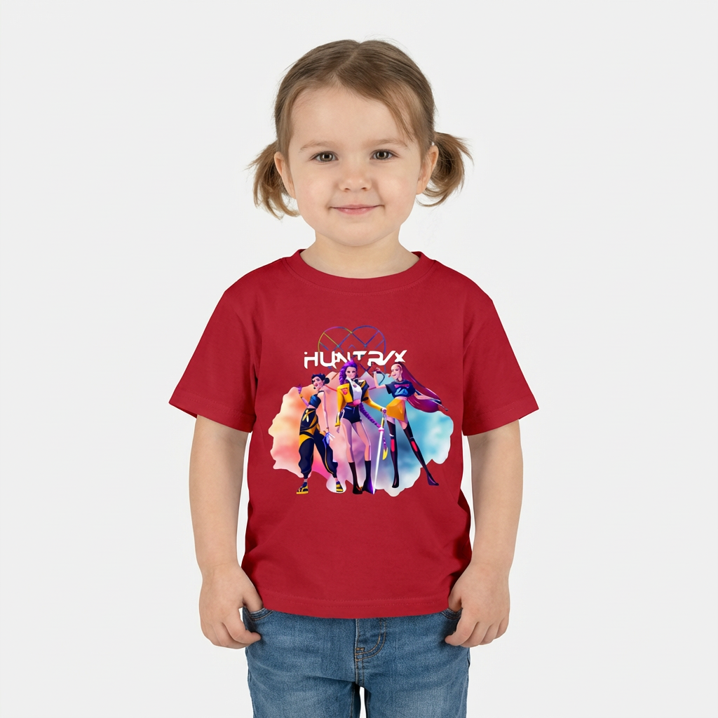 Trendy KPop Music Style T-Shirt for Kids (1–7 Years)