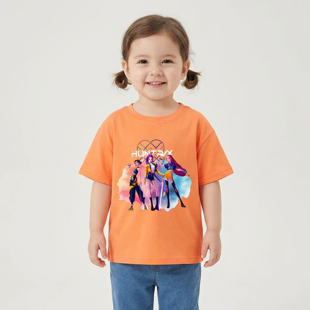 Trendy KPop Music Style T-Shirt for Kids (1–7 Years)