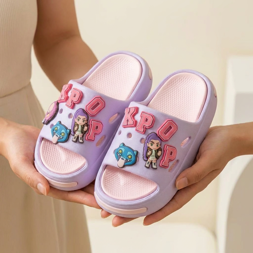 KPop Kids Slippers – Ages 2–10