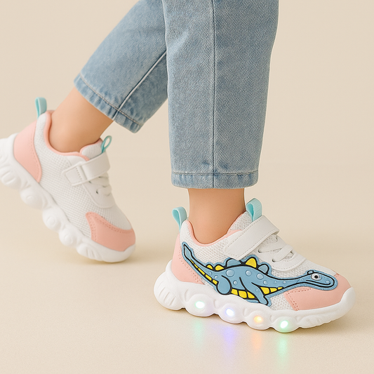 LED Dinosaur Edition Sneakers for Kids (1–6 Years)