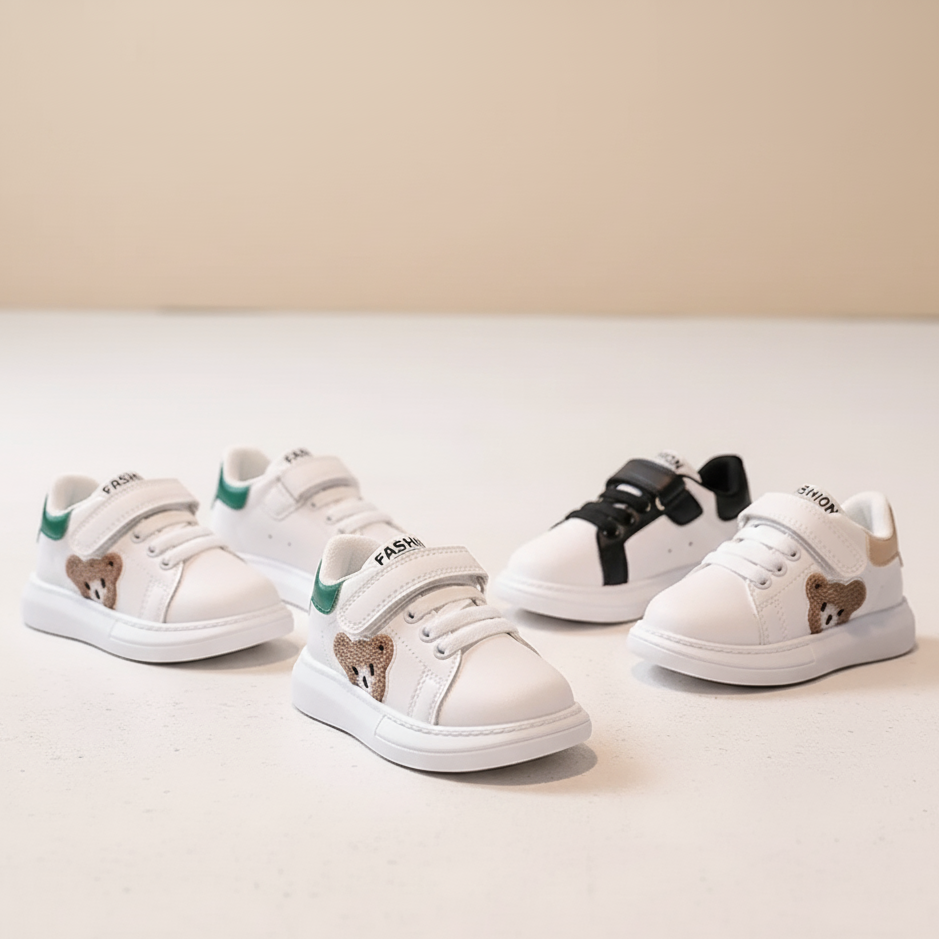 Easy-Wear Panda Sneakers – Ages 1–7