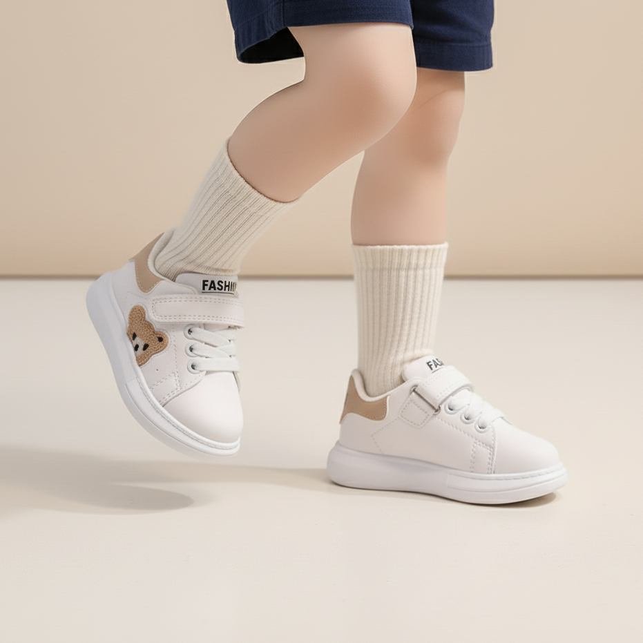 Easy-Wear Panda Sneakers – Ages 1–7
