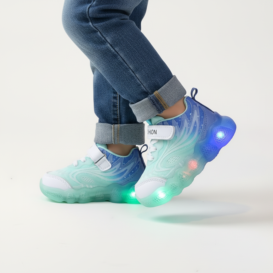 Glowing LED Sneakers – Ages 2–6