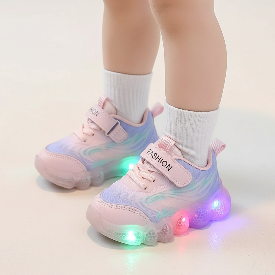 Glowing LED Sneakers – Ages 2–6
