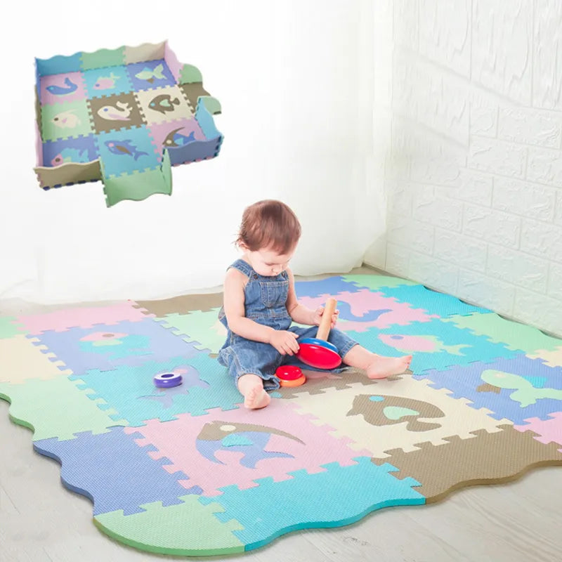 25-Pcs Set Modular Play Mat 2 In 1 Puzzle Multivariant