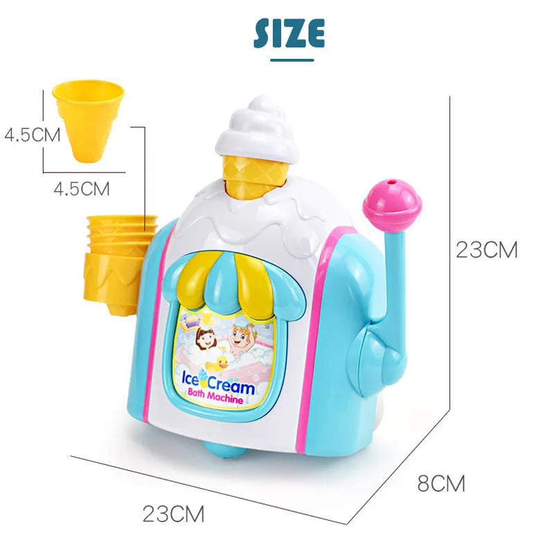 Bath Toy Foam Ice Cream Maker for Children