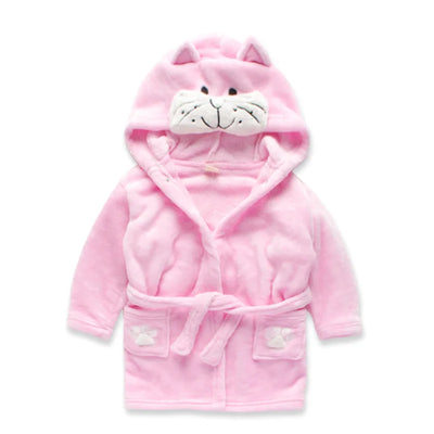 Baby bathrobe in soft and thick cotton