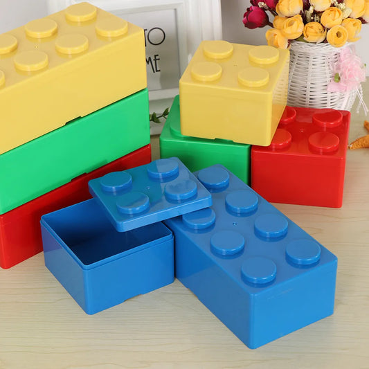 Building block container box multivariant